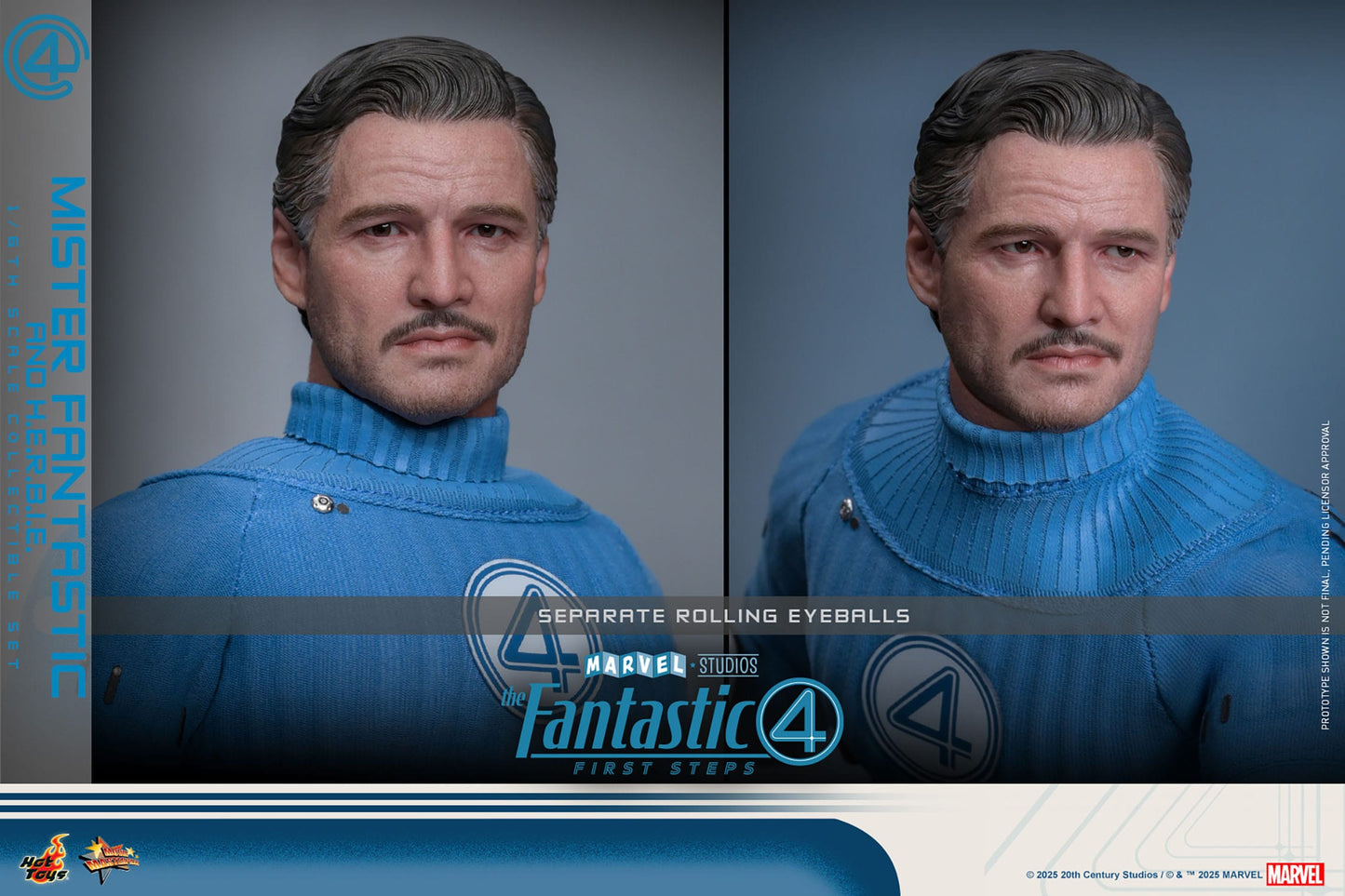 Hot Toys - Los Cuatro Fantásticos Movie Masterpiece - Mr. Fantastic & H.E.R.B.I.E.