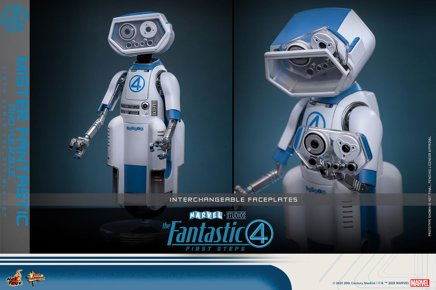 Hot Toys - Los Cuatro Fantásticos Movie Masterpiece - Mr. Fantastic & H.E.R.B.I.E.