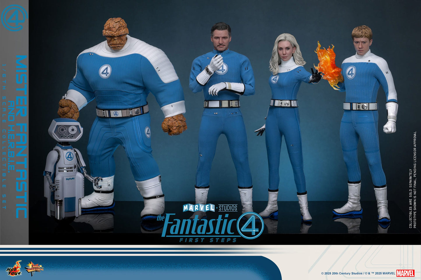 Hot Toys - Los Cuatro Fantásticos Movie Masterpiece - Mr. Fantastic & H.E.R.B.I.E.