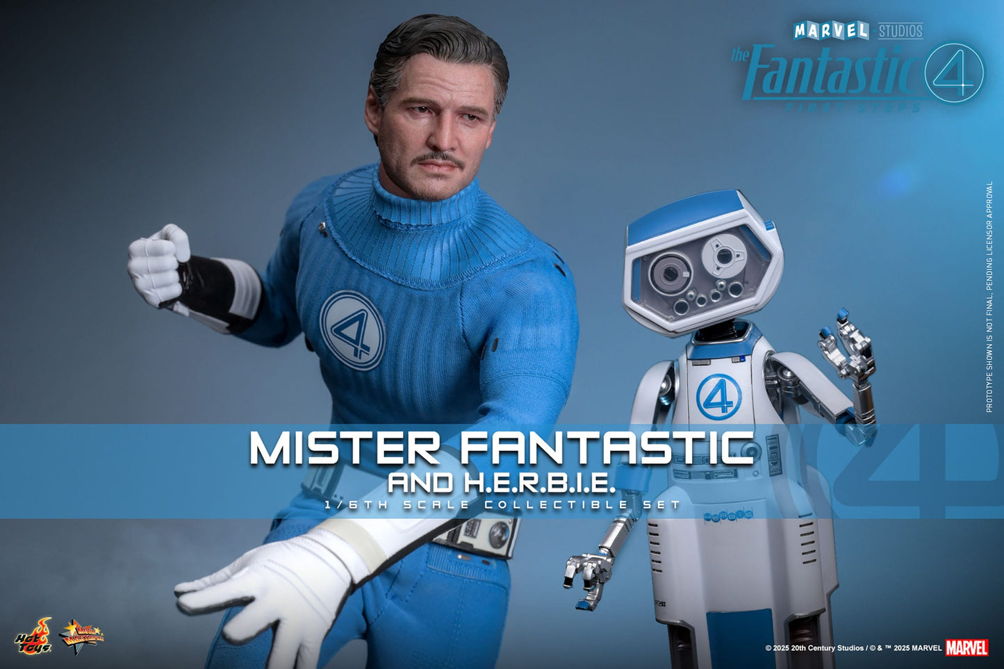Hot Toys - Los Cuatro Fantásticos Movie Masterpiece - Mr. Fantastic & H.E.R.B.I.E.