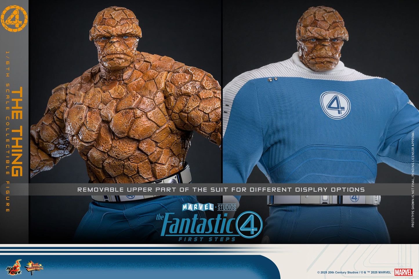 Hot Toys - Los Cuatro Fantásticos Movie Masterpiece - The Thing