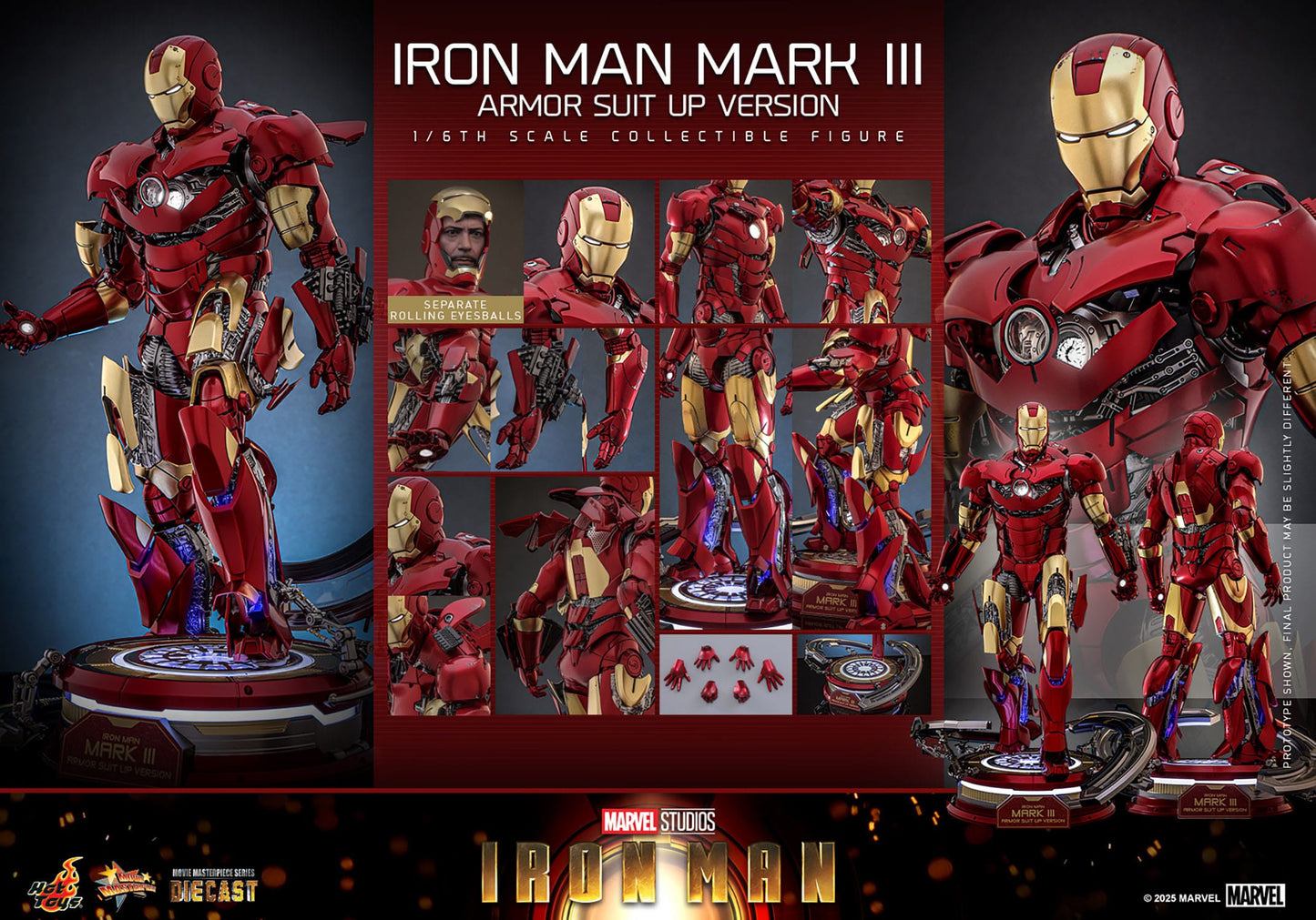 Hot Toys - Movie Masterpiece Diecast - Iron Man Mark III