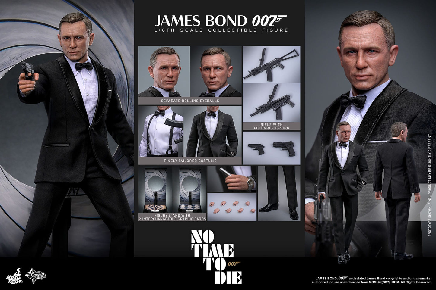 Hot Toys - No Time To Die - James Bond - Figura Movie Masterpiece 1/6 - 30 cm