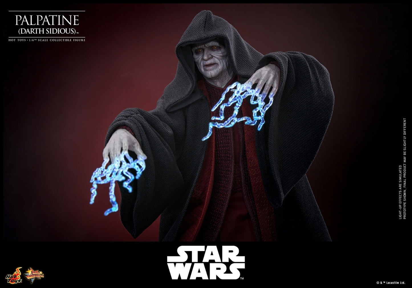 Hot Toys - Star Wars Episodio III - Figura Palpatine (Darth Sidious) 1/6 - 29 cm