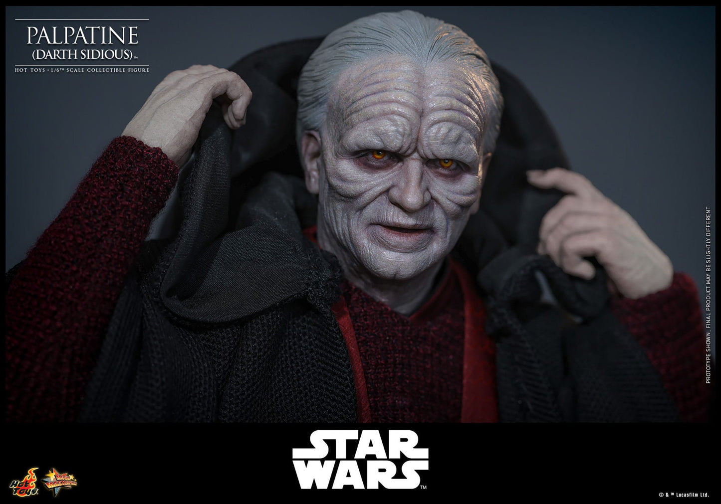 Hot Toys - Star Wars Episodio III - Figura Palpatine (Darth Sidious) 1/6 - 29 cm