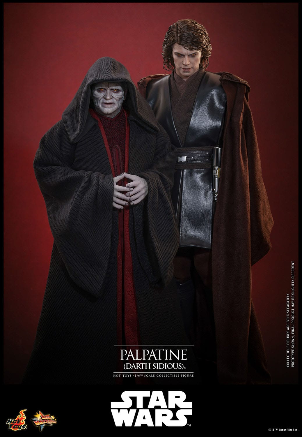 Hot Toys - Star Wars Episodio III - Figura Palpatine (Darth Sidious) 1/6 - 29 cm