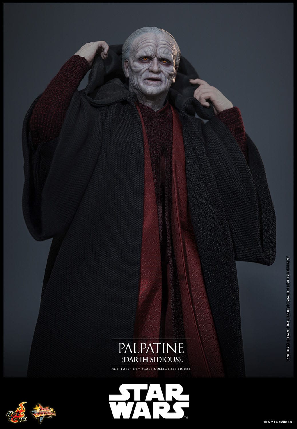 Hot Toys - Star Wars Episodio III - Figura Palpatine (Darth Sidious) 1/6 - 29 cm