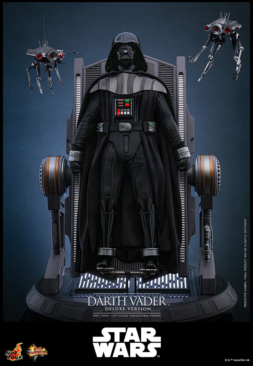 Hot Toys - Star Wars - Figura 1/6 Darth Vader Deluxe Version 35 cm