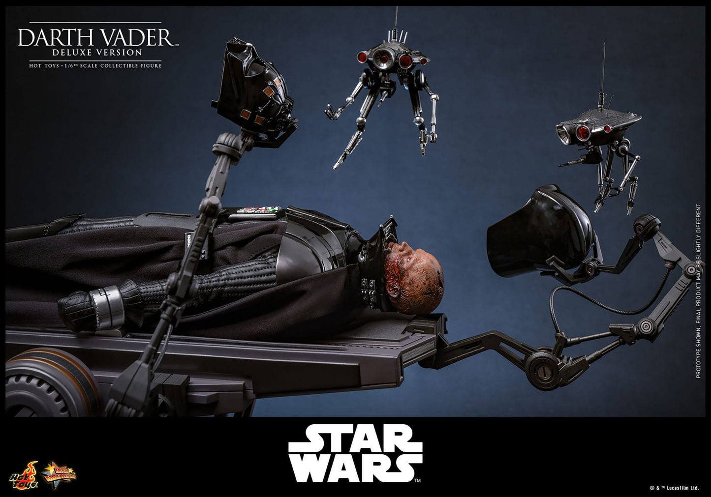 Hot Toys - Star Wars - Figura 1/6 Darth Vader Deluxe Version 35 cm