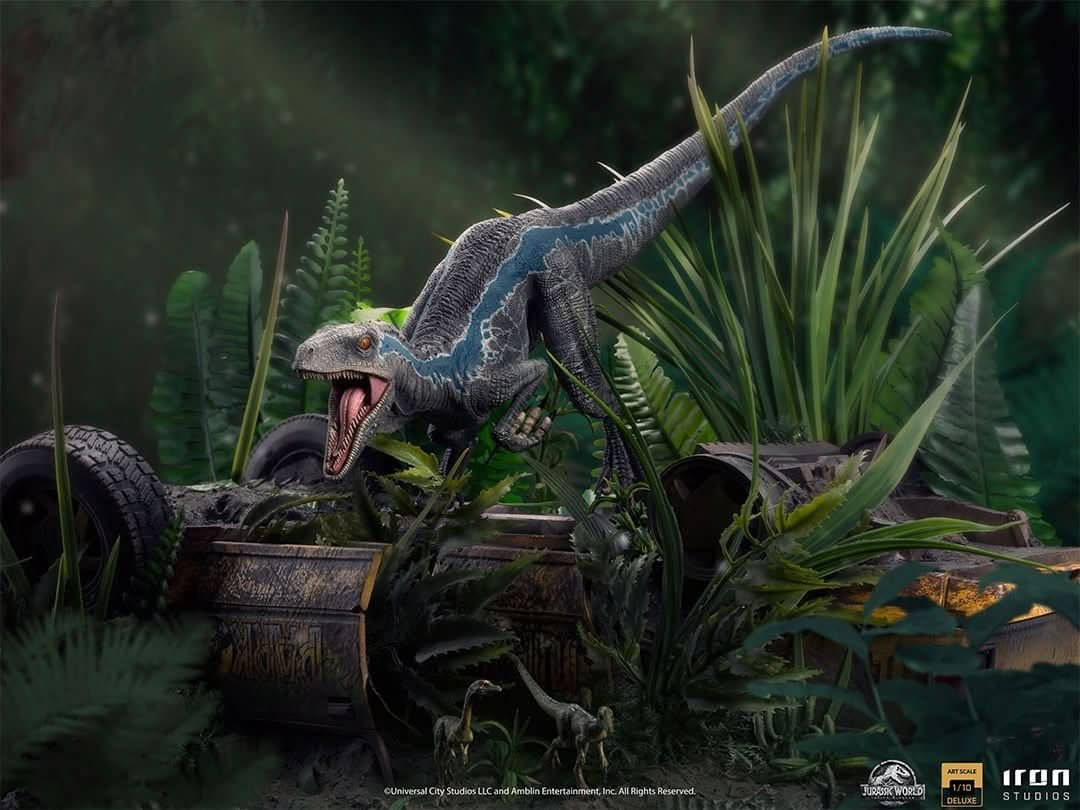 Iron Studios - Jurassic World: Fallen Kingdom - Estatua 1/10 Art Scale Blue Deluxe