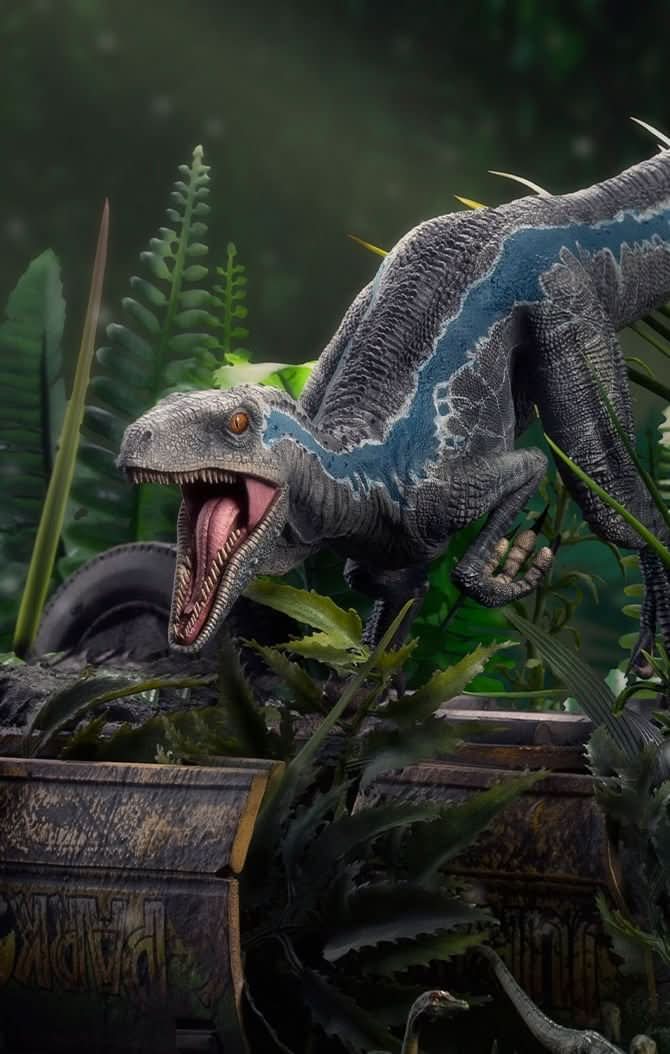 Iron Studios - Jurassic World: Fallen Kingdom - Estatua 1/10 Art Scale Blue Deluxe