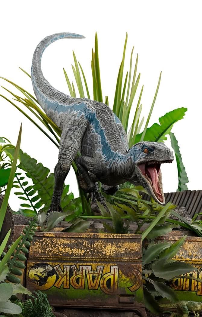 Iron Studios - Jurassic World: Fallen Kingdom - Estatua 1/10 Art Scale Blue Deluxe