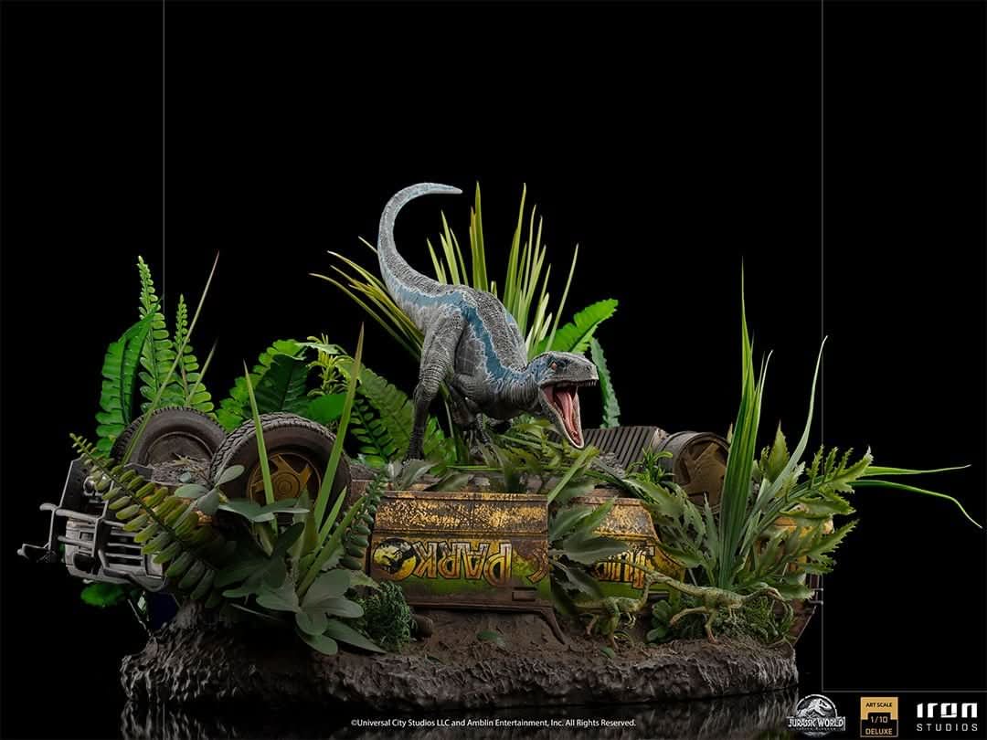 Iron Studios - Jurassic World: Fallen Kingdom - Estatua 1/10 Art Scale Blue Deluxe