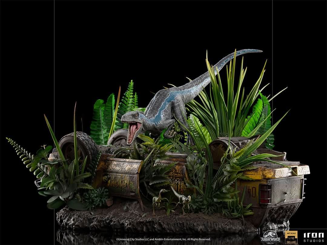 Iron Studios - Jurassic World: Fallen Kingdom - Estatua 1/10 Art Scale Blue Deluxe