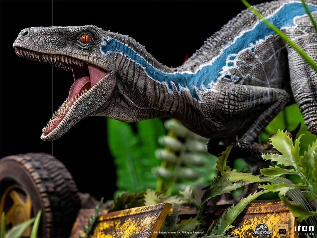 Iron Studios - Jurassic World: Fallen Kingdom - Estatua 1/10 Art Scale Blue Deluxe