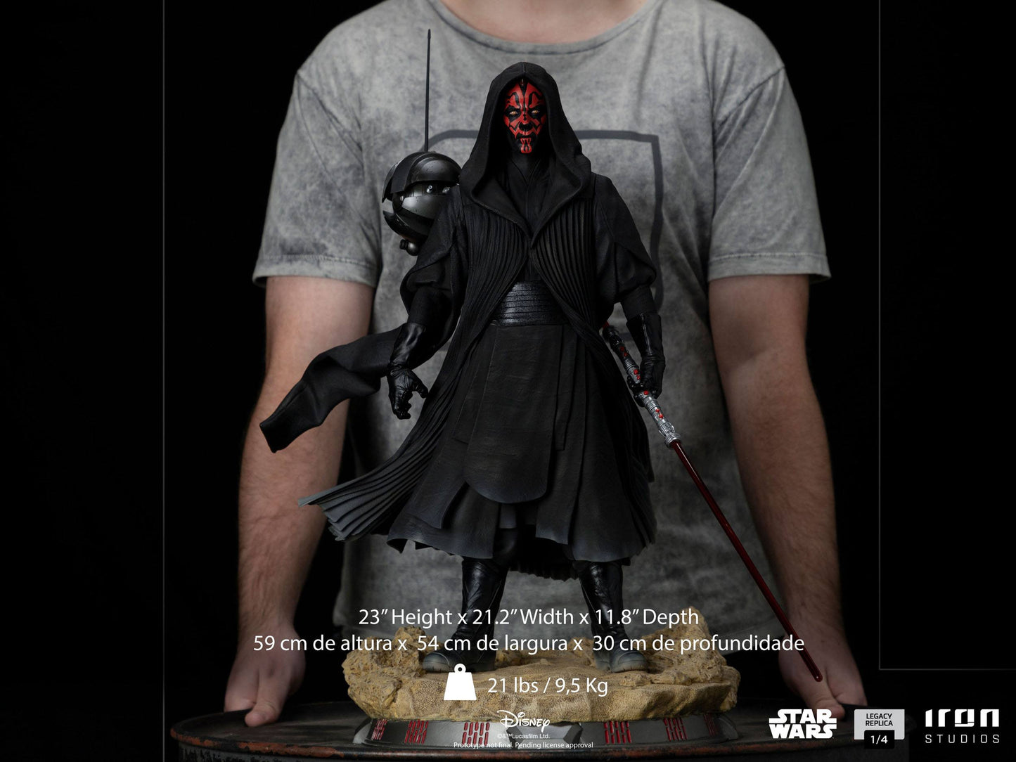 Iron Studios - Star Wars - Legacy Replica 1/4 - Statue Darth Maul