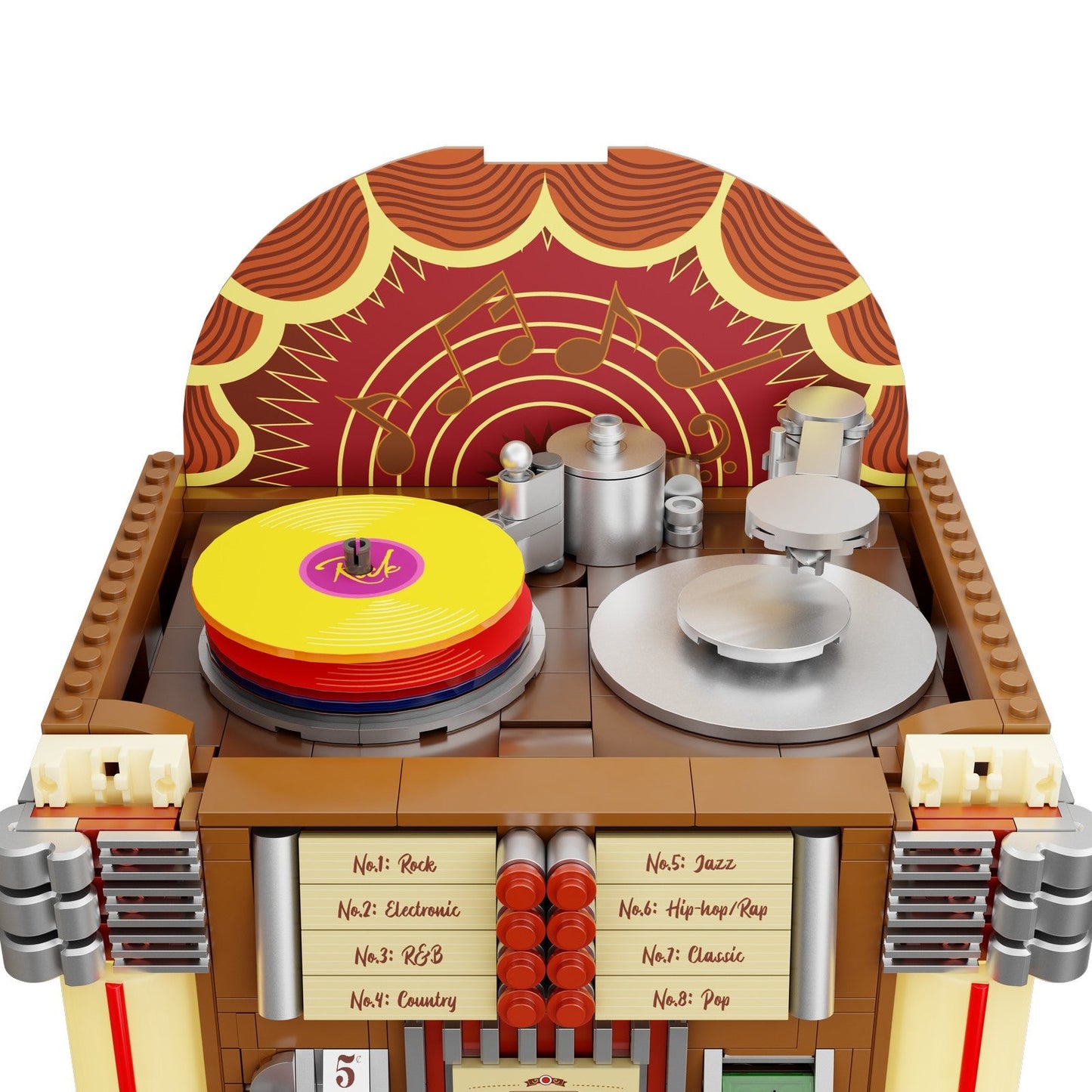 JUKEBOX SET CONSTRUCCION 32 CM RETRO SERIES
