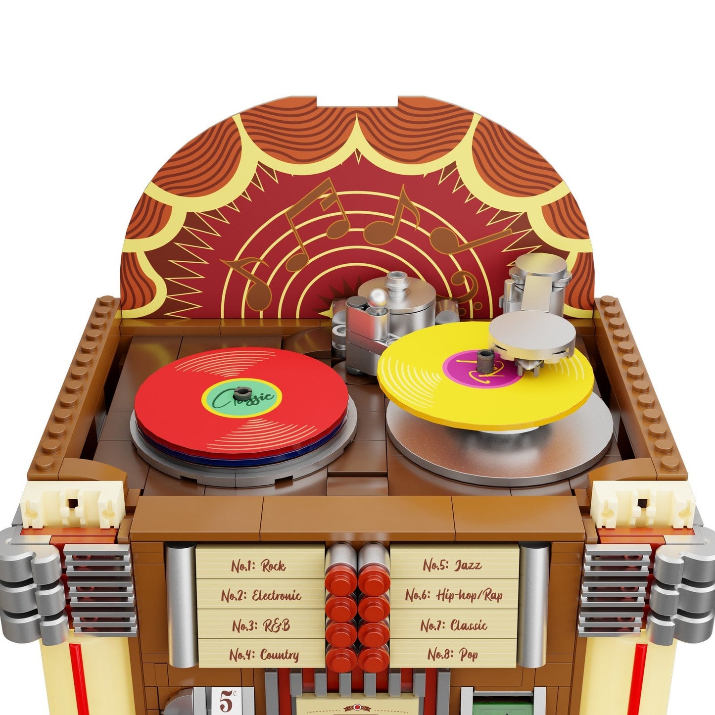 JUKEBOX SET CONSTRUCCION 32 CM RETRO SERIES