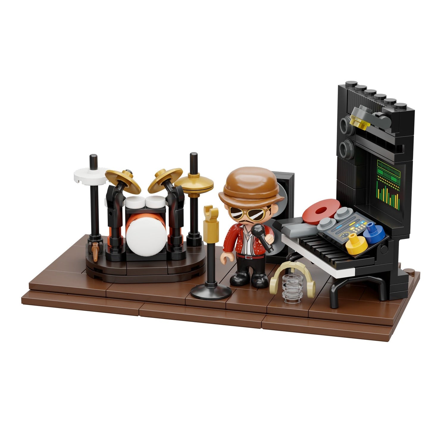 JUKEBOX SET CONSTRUCCION 32 CM RETRO SERIES