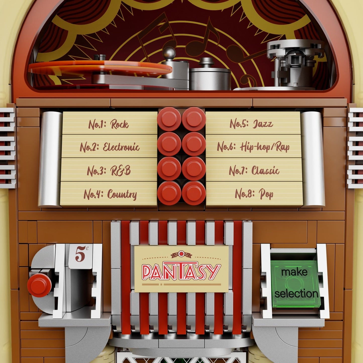 JUKEBOX SET CONSTRUCCION 32 CM RETRO SERIES