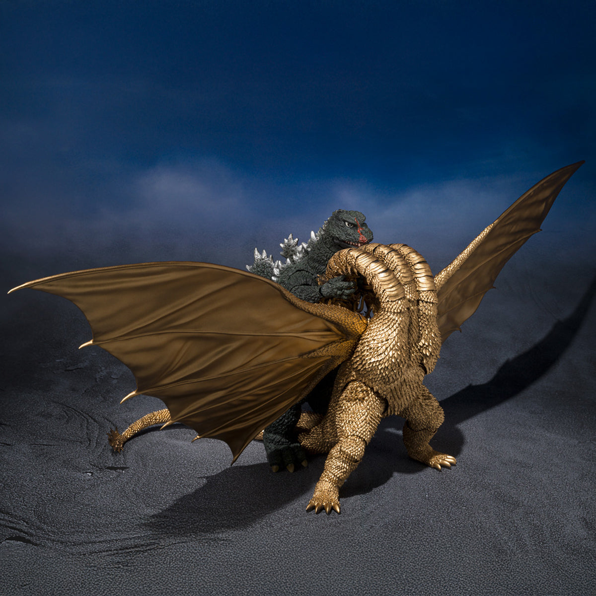 KING GHIDORAH 1972 FIGURA 25 CM GODZILLA VS GIGAN S.H. MONSTERARTS COLLECTORS SHOP
