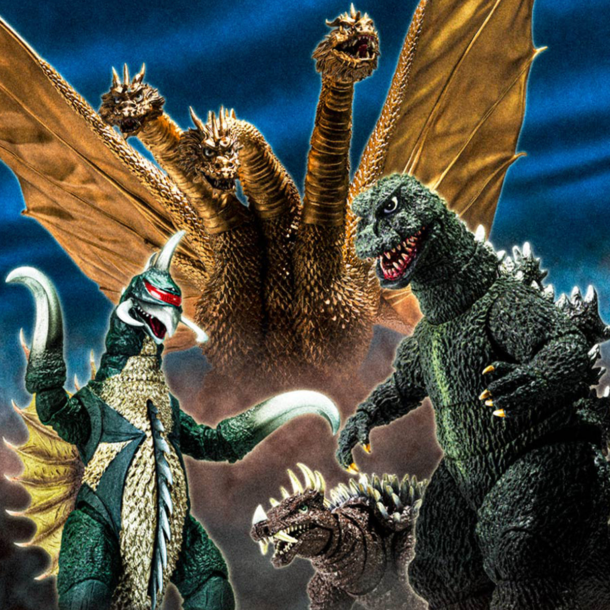 KING GHIDORAH 1972 FIGURA 25 CM GODZILLA VS GIGAN S.H. MONSTERARTS COLLECTORS SHOP