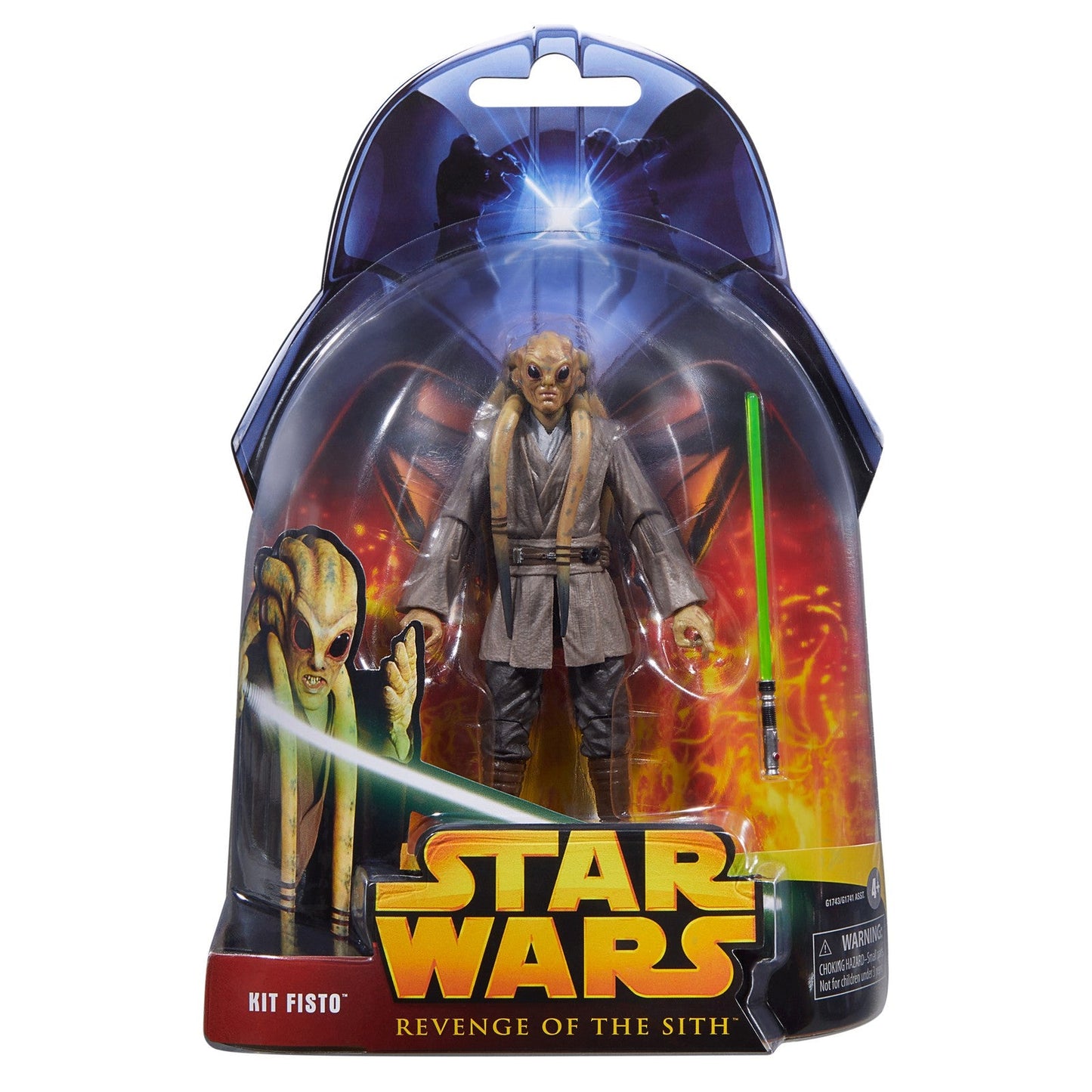 KIT FISTO 20TH ANNIVERSARY FIGURA 15 CM STAR WARS REVENGE OF THE SITH THE BLACK SERIES