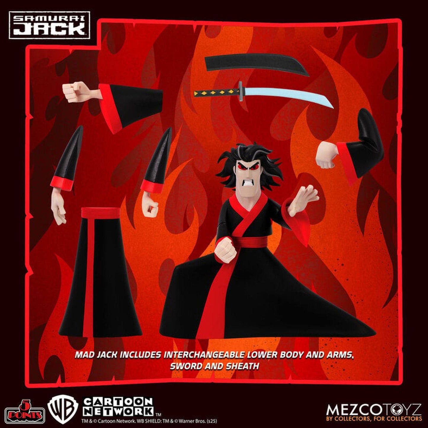 MAD JACK FIGURA 9,5 CM SAMURAI JACK 5 POINTS