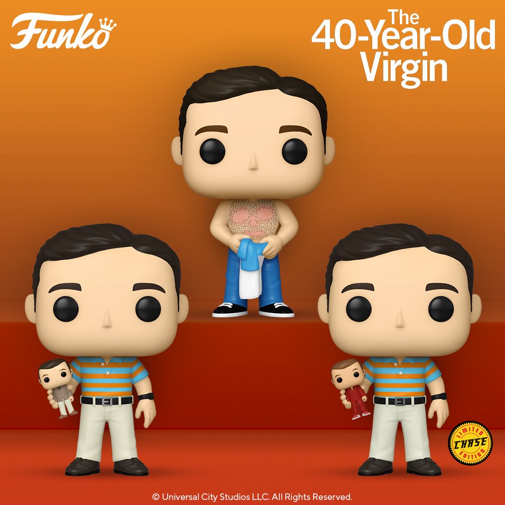 CAJA SORPRESA FUNKO CINE VIRGEN A LOS 40 ANDY EN SUS TRES VARIANTES - Z POP Toys