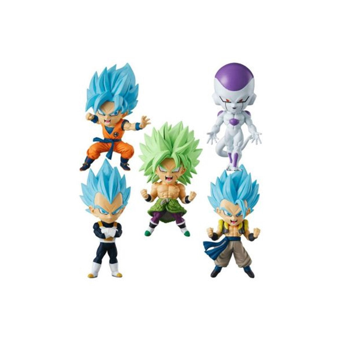 SET DE FIGURAS BANDAI CHIBI MASTERS DRAGON BALL Z 12 UNIDADES CON DISPLAY EDICION LIMITADA