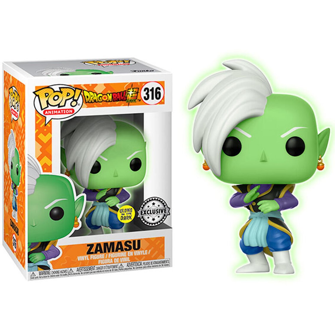 FUNKO POP DRAGON BALL SUPER ZAMASU GLOW IN THE DARK BRILLO EN LA OSCURIDAD EXCLUSIVO 26634