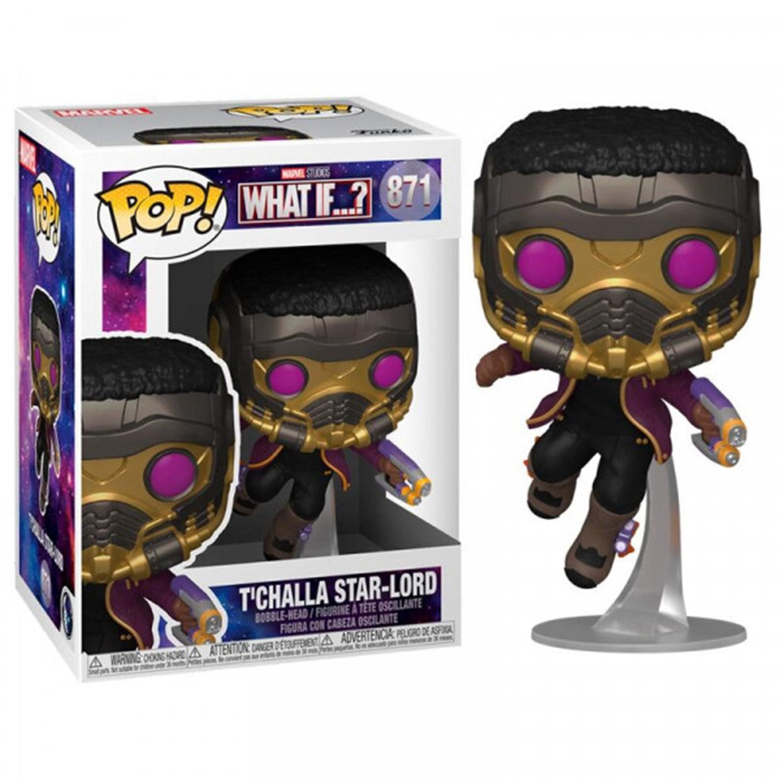FUNKO POP MARVEL WHAT IF TCHALLA STAR LORD 55812