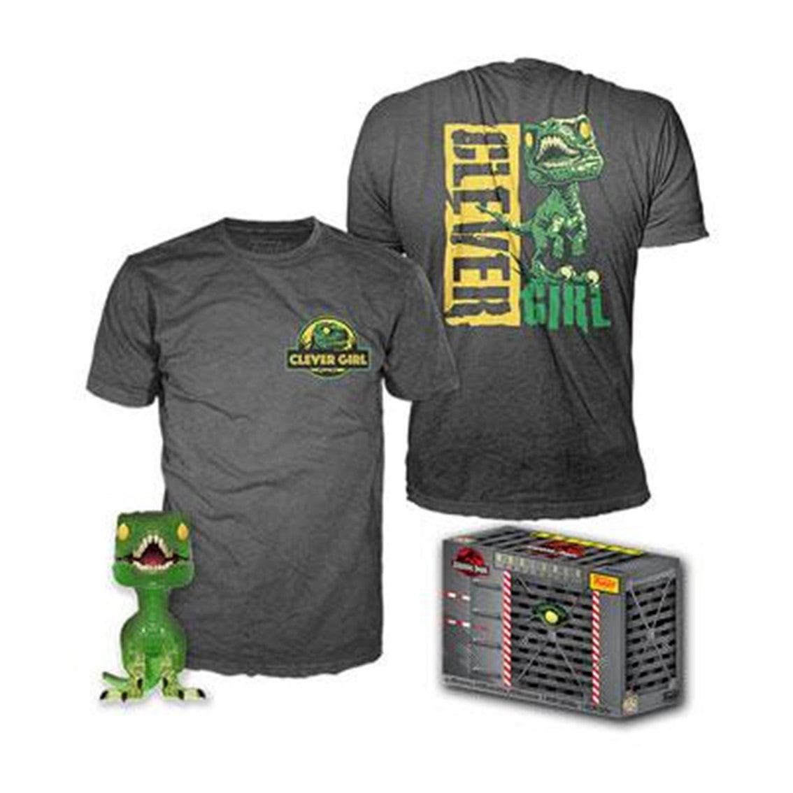 POP & TEE JURASSIC PARK CLEVER RAPTOR FUNKO + CAMISETA TALLA XL UT - 47628XL