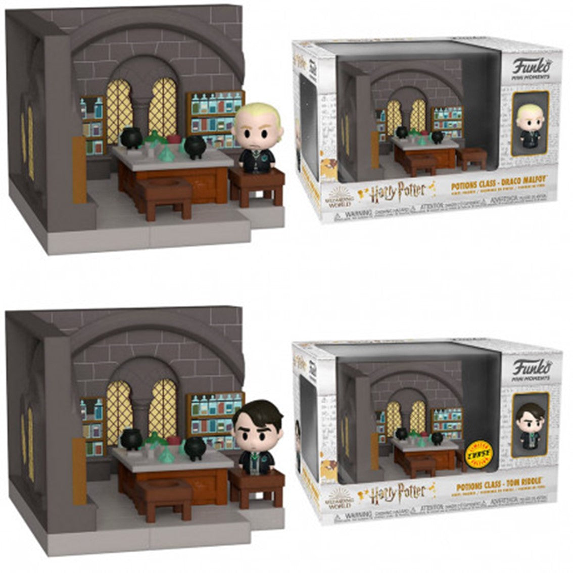 MINI MOMENTS FUNKO HARRY POTTER ANIVERSARIO DRACO MALFOY CLASES DE POCIONES CON OPCION CHASE 57362