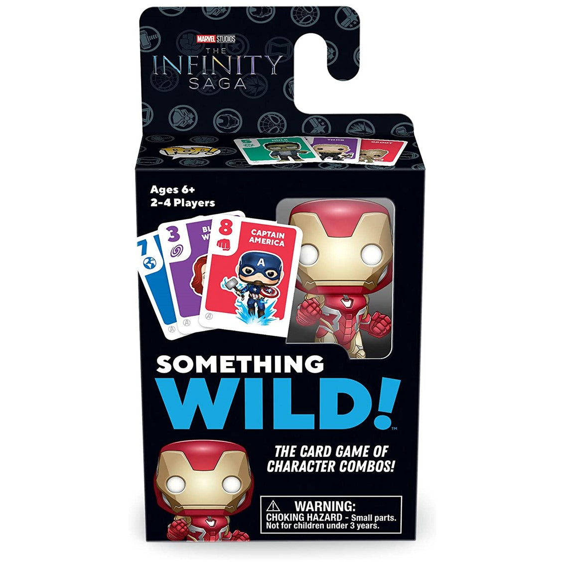 JUEGO DE MESA FUNKO SOMETHING WILD! MARVEL INFINITY SAGA IRON MAN PEGI 6 60495 - Z POP Toys