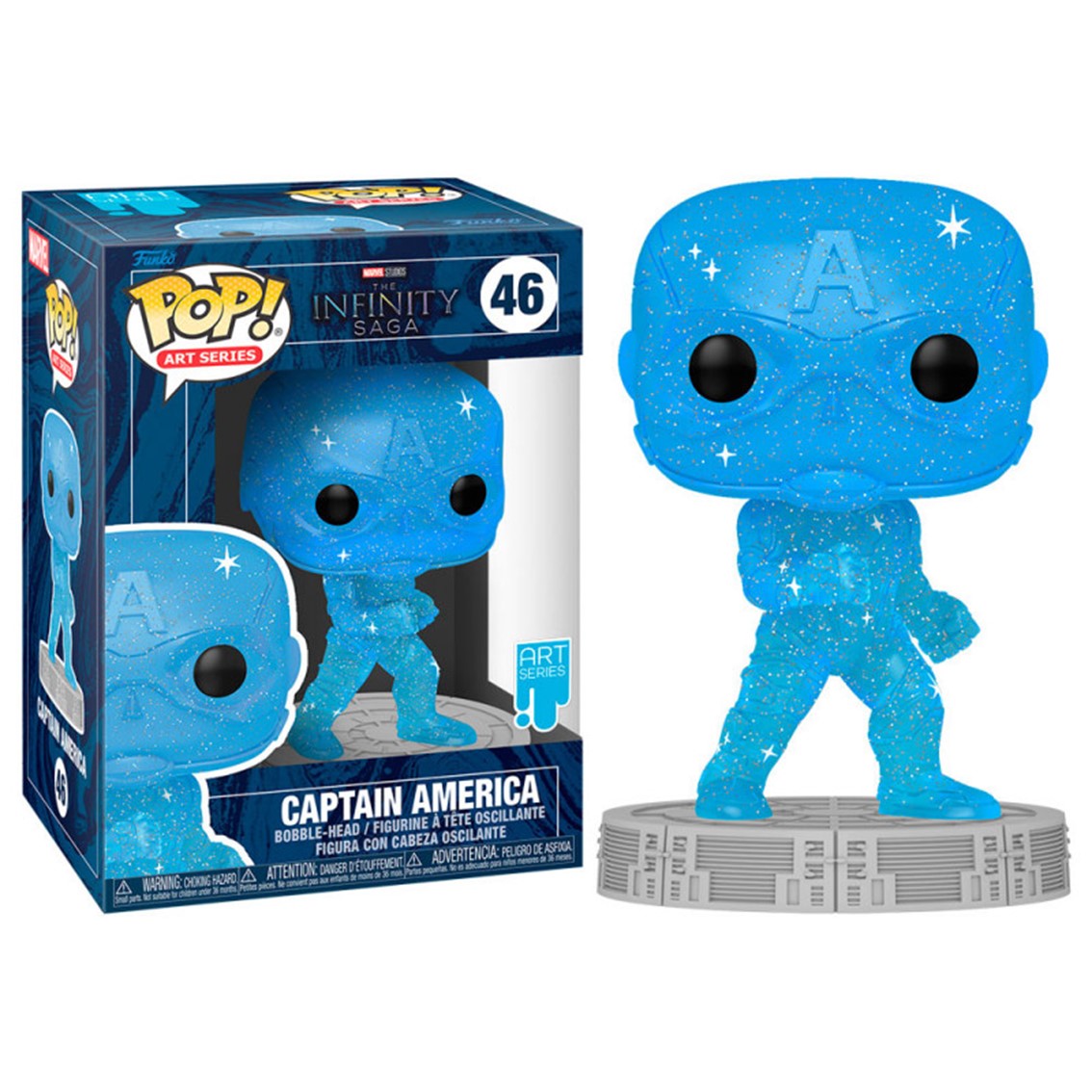 FUNKO POP MARVEL INFINITY SAGA CAPITAN AMERICA GEMA DEL ESPACIO 57614