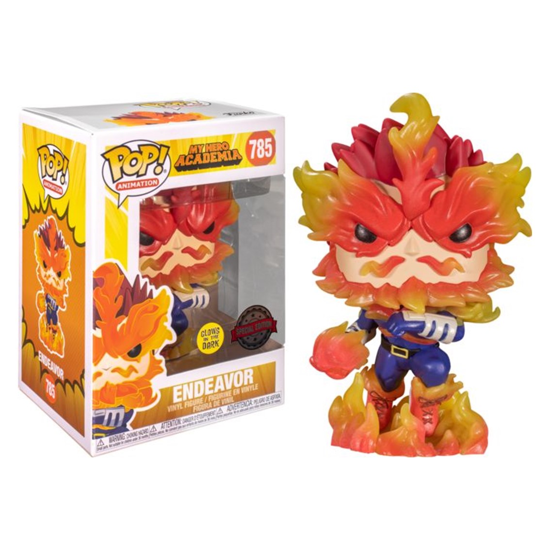 FUNKO POP MY HERO ACADEMIA ENDEAVOR BRILLO EN LA OSCURIDAD EXCLUSIVO 49672 - Z POP Toys