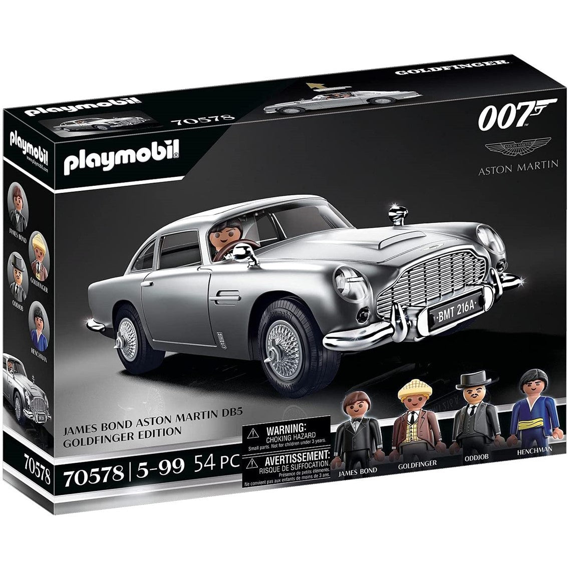 PLAYMOBIL JAMES BOND ASTON MARTIN DB5 - EDICION GOLDFINGER