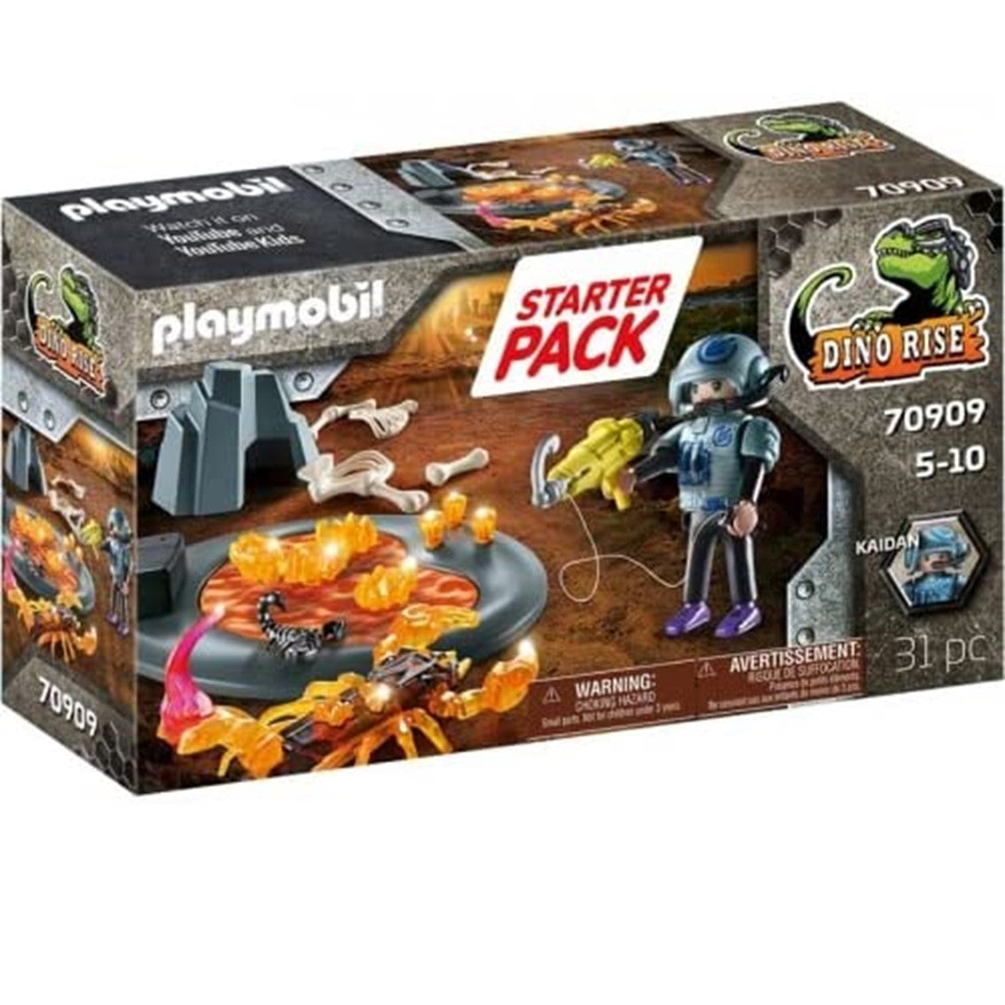 PLAYMOBIL STARTER PACK LUCHA CONTRA EL ESCORPION DE FUEGO
