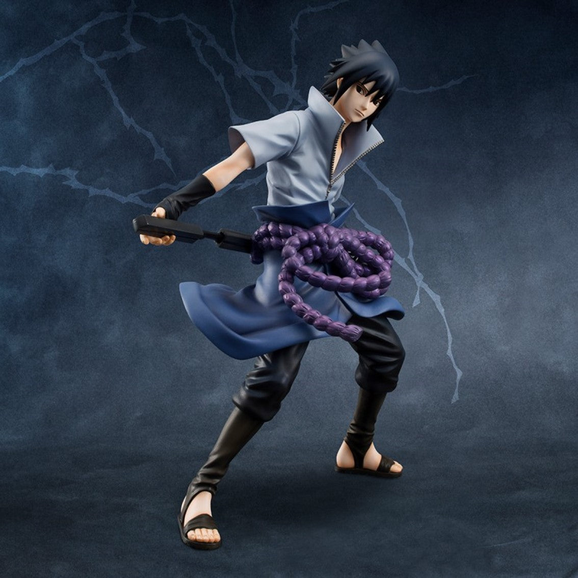 FIGURA MEGAHOUSE NARUTO SHIPPUDEN SASUKE UCHIHA G.E.M.