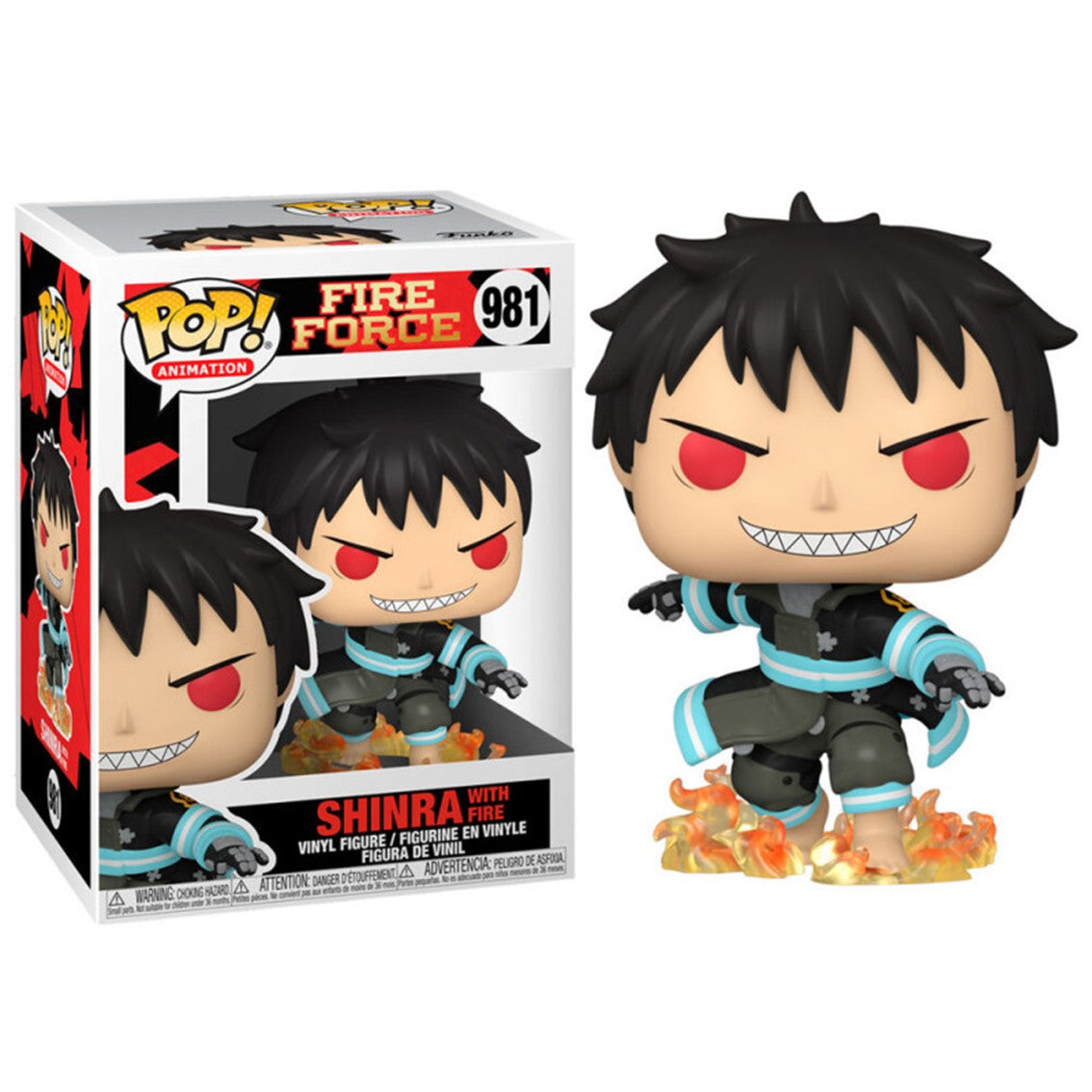 FUNKO POP ANIMACION FIRE FORCE SHINRA CON FUEGO 56159 - Z POP Toys