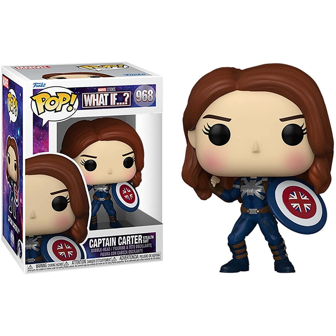 FUNKO POP MARVEL WHAT IF CAPITANA CARTER STEALTH SUIT 58653