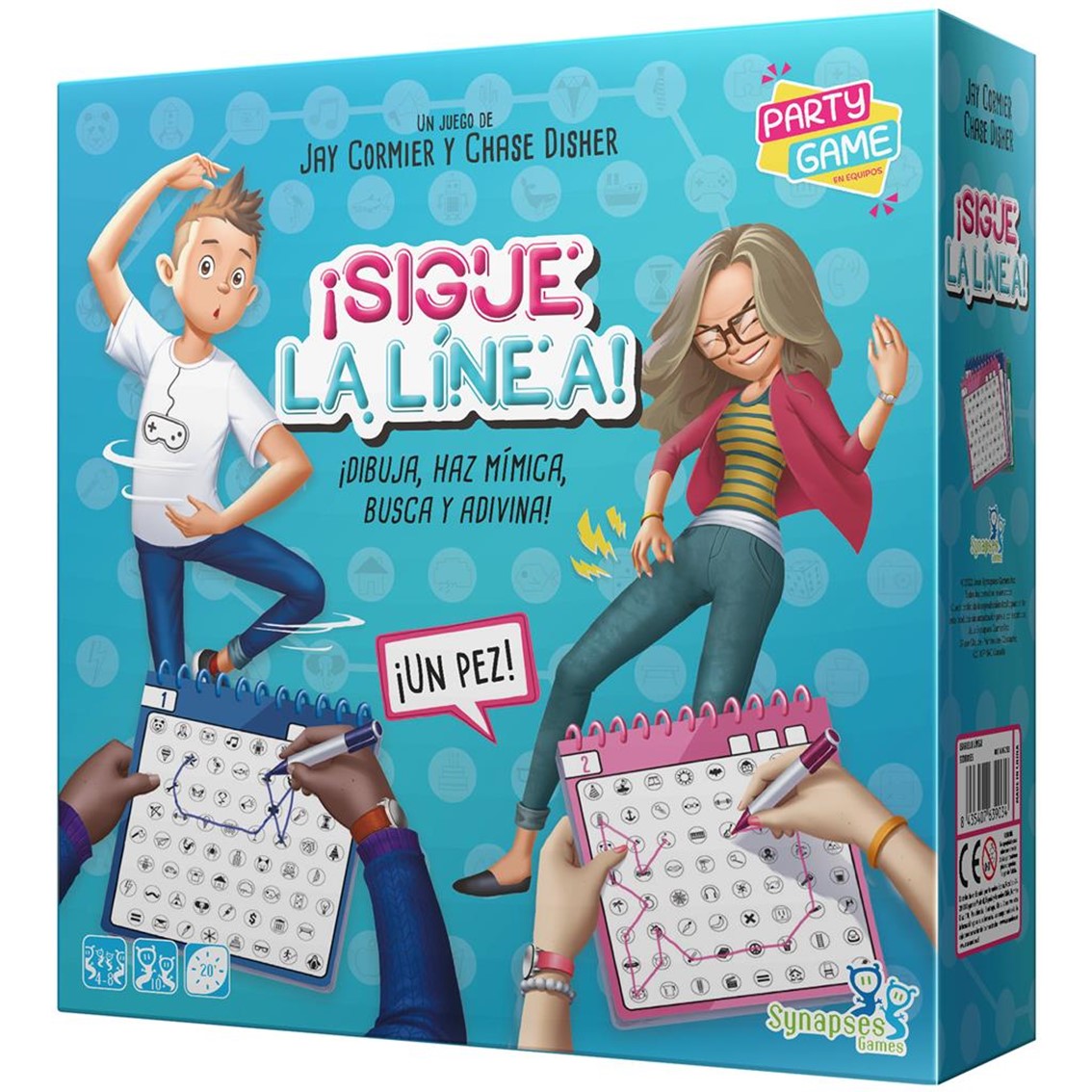 JUEGO DE MESA ¡SIGUE LA LINEA! PEGI 10