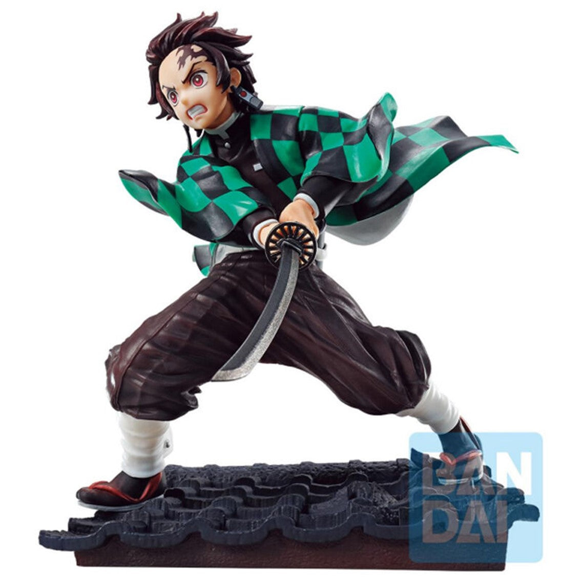 FIGURA BANDAI ICHIBANSHO DEMON SLAYER KIMETSU NO YAIBA TANJIRO KAMADO 14 CM EXCLUSIVA - Z POP Toys