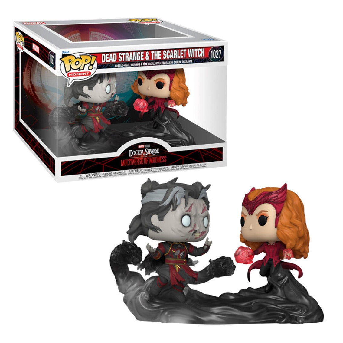 FUNKO POP MOMENTS MARVEL DOCTOR STRANGE MULTIVERSO DE LA LOCURA DOCTOR STRANGE NECROMANCE VS BRUJA ESCARLATA 60915