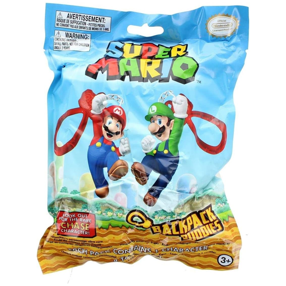 FIGURAS CON COLGANTE BACKPACK BUDIES PALADONE SUPER MARIO