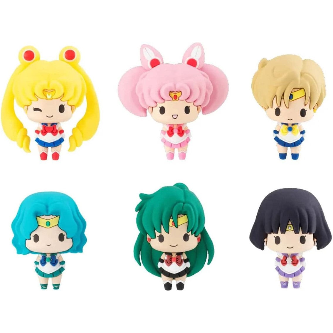 PACK 6 FIGURAS MEGAHOUSE CHOKORIN MASCOT SAILOR MOON VOL 2