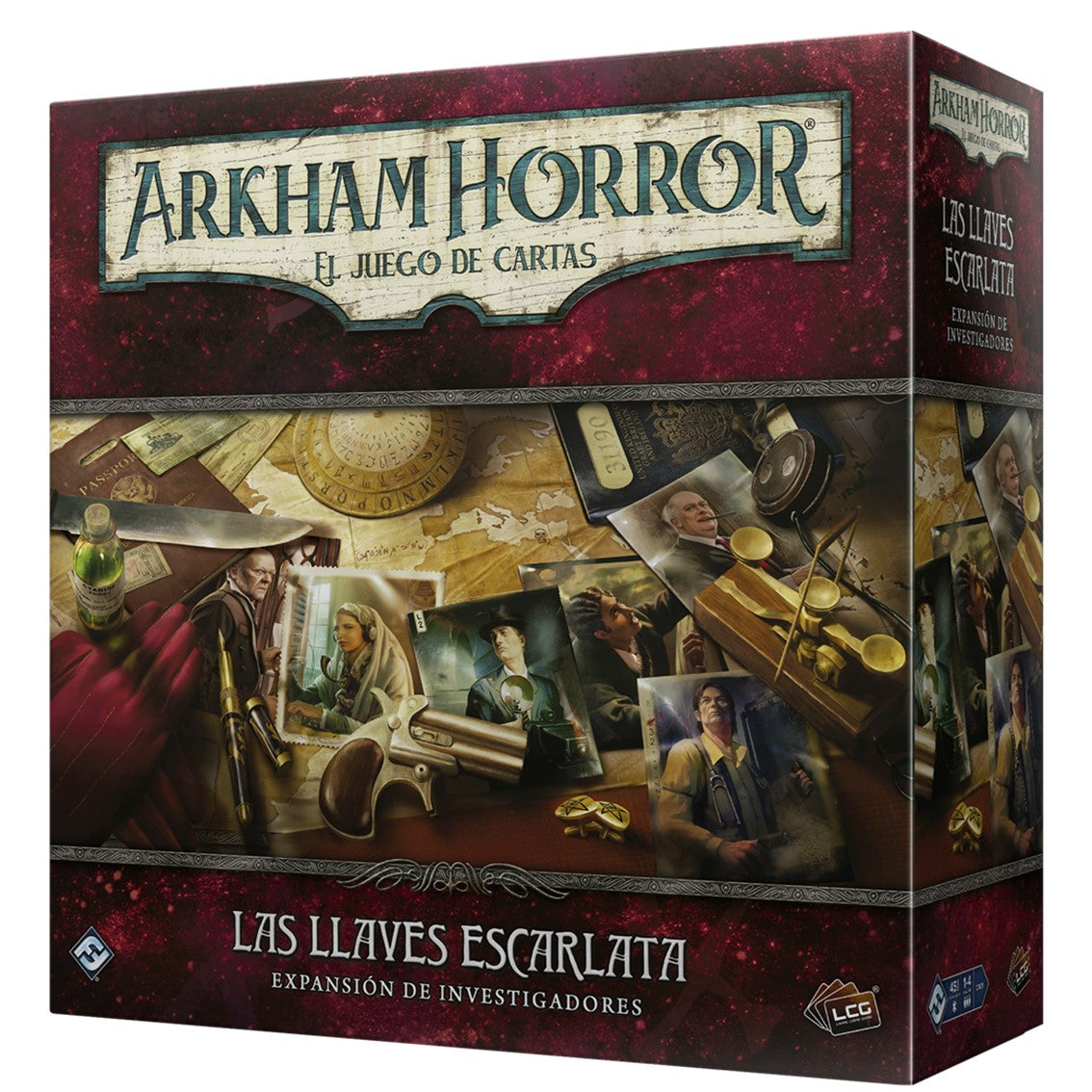 JUEGO DE MESA ARKHAM HORROR: LAS LLAVES ESCARLATA EXP INVESTIGADORES PEGI 14 - Z POP Toys