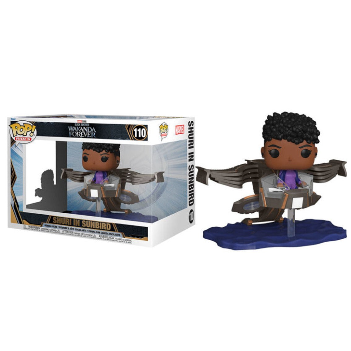 FUNKO POP SUPER DELUXE MARVEL BLACK PANTHER WAKANDA FOREVER SHURI IN SUNBIRD 63947