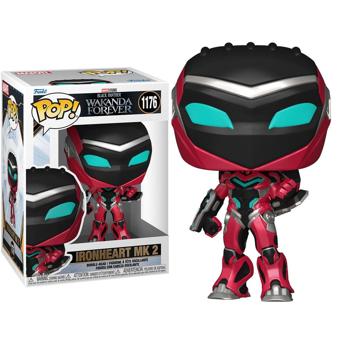 FUNKO POP MARVEL BLACK PANTHER WAKANDA FOREVER IRONHEART MK 2 66717